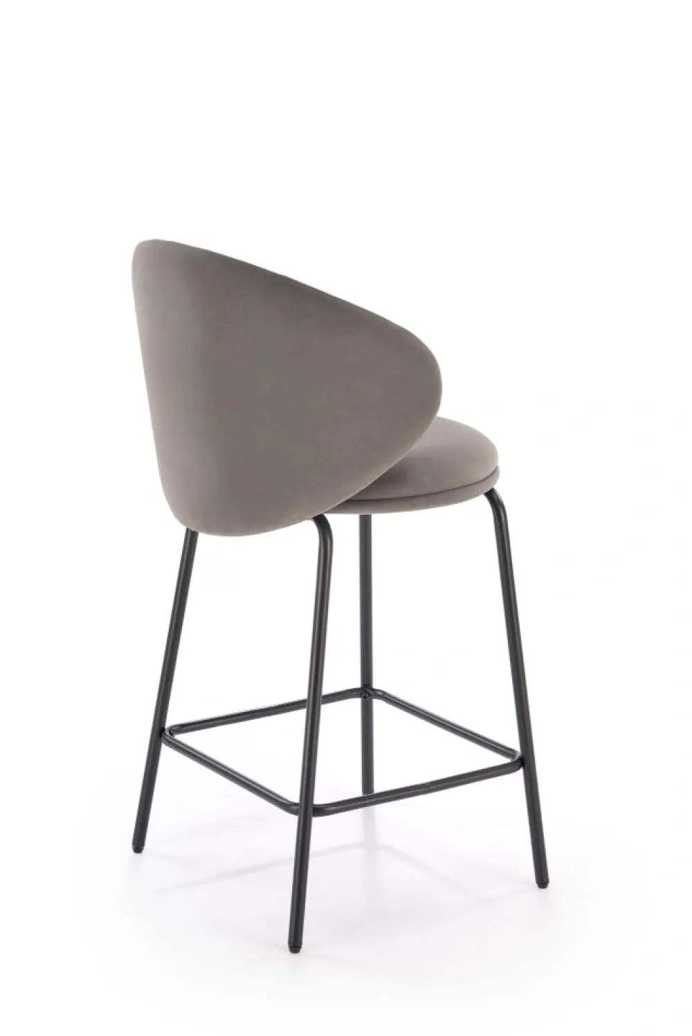 Halmar Taborety I Hokery*H121 hoker nogi - czarny, siedzisko - popielaty (1p=2szt)1 sztuka