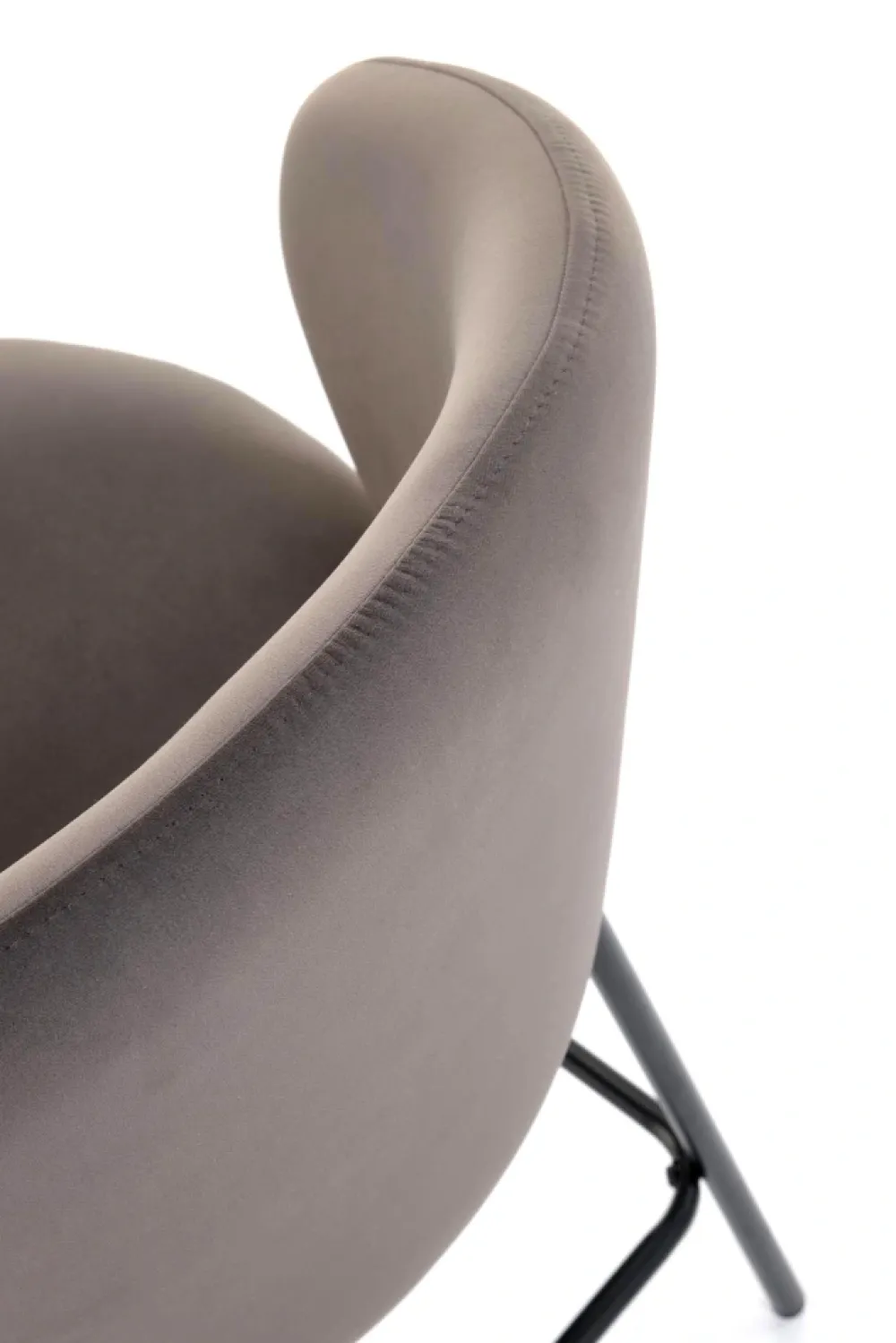 Halmar Taborety I Hokery*H121 hoker nogi - czarny, siedzisko - popielaty (1p=2szt)1 sztuka