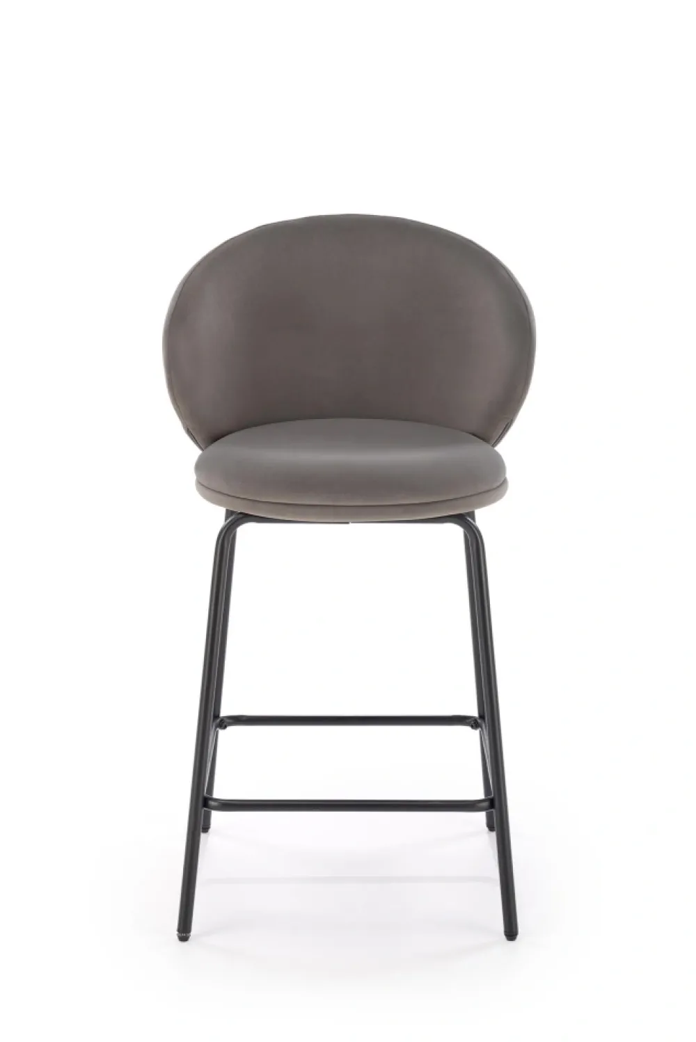 Halmar Taborety I Hokery*H121 hoker nogi - czarny, siedzisko - popielaty (1p=2szt)1 sztuka