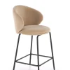 Halmar Taborety I Hokery*H121 hoker nogi - czarny, siedzisko - beżowy (1p=2szt)1 sztuka