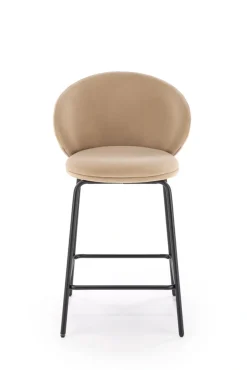 Halmar Taborety I Hokery*H121 hoker nogi - czarny, siedzisko - beżowy (1p=2szt)1 sztuka