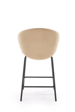 Halmar Taborety I Hokery*H121 hoker nogi - czarny, siedzisko - beżowy (1p=2szt)1 sztuka