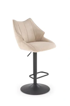 Halmar Taborety I Hokery*H122 hoker nogi - czarny, siedzisko - beżowy (1p=2szt)1 sztuka
