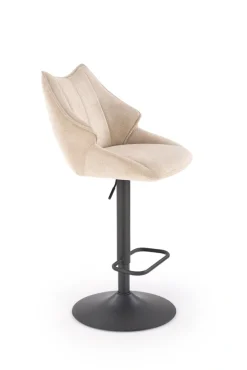 Halmar Taborety I Hokery*H122 hoker nogi - czarny, siedzisko - beżowy (1p=2szt)1 sztuka