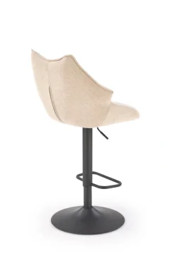 Halmar Taborety I Hokery*H122 hoker nogi - czarny, siedzisko - beżowy (1p=2szt)1 sztuka