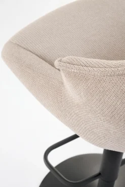 Halmar Taborety I Hokery*H122 hoker nogi - czarny, siedzisko - beżowy (1p=2szt)1 sztuka