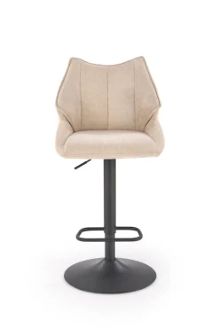 Halmar Taborety I Hokery*H122 hoker nogi - czarny, siedzisko - beżowy (1p=2szt)1 sztuka