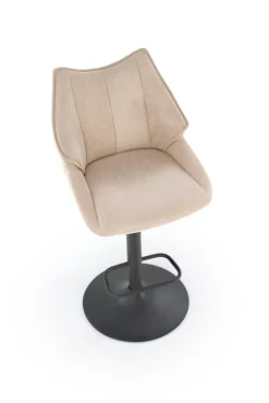 Halmar Taborety I Hokery*H122 hoker nogi - czarny, siedzisko - beżowy (1p=2szt)1 sztuka