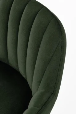 Halmar Taborety I Hokery*H93 hoker nogi - orzech, tapicerka - c. zielony (1p=1szt)1 sztuka