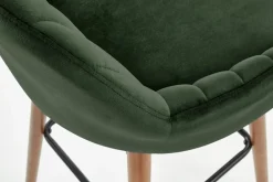 Halmar Taborety I Hokery*H93 hoker nogi - orzech, tapicerka - c. zielony (1p=1szt)1 sztuka