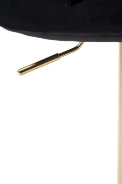 Halmar Taborety I Hokery*H120 hoker nogi - złote, siedzisko - czarny (1p=1szt)1 sztuka