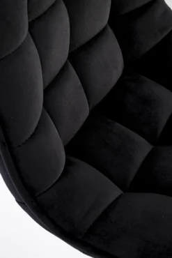 Halmar Taborety I Hokery*H120 hoker nogi - złote, siedzisko - czarny (1p=1szt)1 sztuka