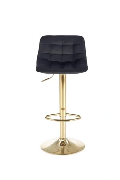 Halmar Taborety I Hokery*H120 hoker nogi - złote, siedzisko - czarny (1p=1szt)1 sztuka