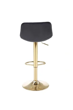 Halmar Taborety I Hokery*H120 hoker nogi - złote, siedzisko - czarny (1p=1szt)1 sztuka