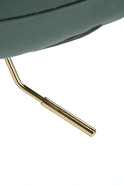 Halmar Taborety I Hokery*H120 hoker nogi - złote, siedzisko - ciemny zielony (1p=1szt)1 sztuka