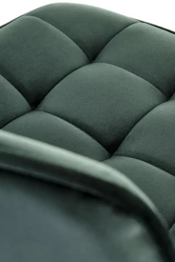 Halmar Taborety I Hokery*H120 hoker nogi - złote, siedzisko - ciemny zielony (1p=1szt)1 sztuka