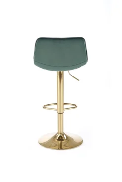 Halmar Taborety I Hokery*H120 hoker nogi - złote, siedzisko - ciemny zielony (1p=1szt)1 sztuka