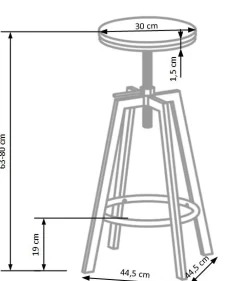 Halmar Taborety I Hokery*H64 hoker old vasion / coffe (1p=2szt)1 sztuka