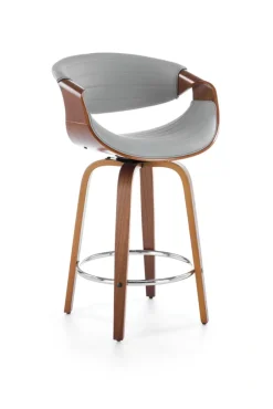 Halmar Taborety I Hokery*H123 hoker popielaty / orzechowy (1p=1szt)1 sztuka