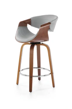 Halmar Taborety I Hokery*H123 hoker popielaty / orzechowy (1p=1szt)1 sztuka