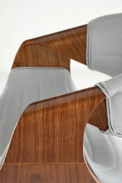 Halmar Taborety I Hokery*H123 hoker popielaty / orzechowy (1p=1szt)1 sztuka