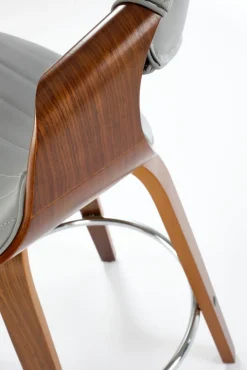 Halmar Taborety I Hokery*H123 hoker popielaty / orzechowy (1p=1szt)1 sztuka