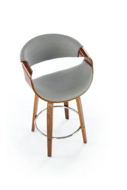 Halmar Taborety I Hokery*H123 hoker popielaty / orzechowy (1p=1szt)1 sztuka