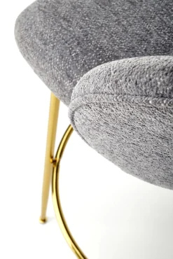 Halmar Taborety I Hokery*H116 hoker popielaty / złoty (1p=2szt)1 sztuka