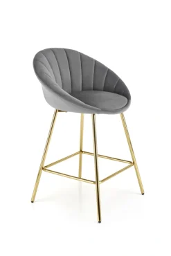 Halmar Taborety I Hokery Do Jadalni|Taborety I Hokery*H112 hoker popielaty / złoty (2p=2szt)1 sztuka