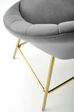 Halmar Taborety I Hokery Do Jadalni|Taborety I Hokery*H112 hoker popielaty / złoty (2p=2szt)1 sztuka