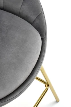 Halmar Taborety I Hokery Do Jadalni|Taborety I Hokery*H112 hoker popielaty / złoty (2p=2szt)1 sztuka