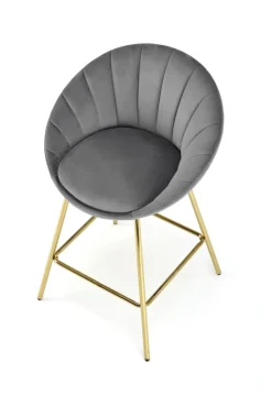 Halmar Taborety I Hokery Do Jadalni|Taborety I Hokery*H112 hoker popielaty / złoty (2p=2szt)1 sztuka