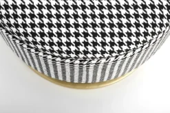 Halmar Fotele*HARMONY ławka z funkcją pojemnika, czarny / biały / złoty (1p=1szt)1 sztuka