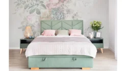 Hauss Łóżka Do Sypialni|Łóżka Tapicerowane*łóżko Alma z pojemnikiem, stylowa jodełka