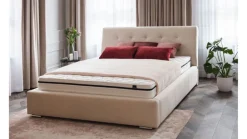 Hauss Łóżka Do Sypialni|Łóżka Tapicerowane*łóżko Luxor slim z pojemnikiem, pikowane wezgłowie