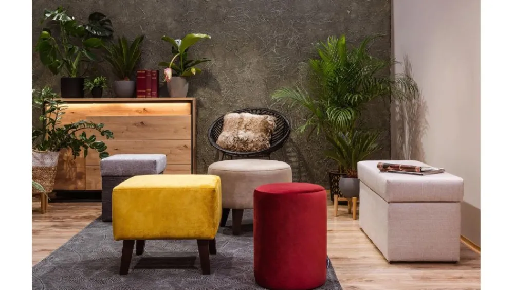 Hauss Pufy Do Przedpokoju|Pufy Do Pokoju Młodzieżowego*pufa Rondo na wysokich nóżkach