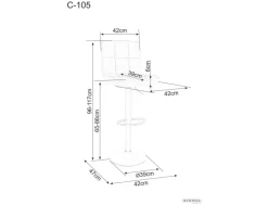 Signal Taborety I Hokery Do Jadalni|Taborety I Hokery*Hoker C-105 Velvet