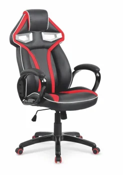 Halmar Fotele*HONOR fotel gabinetowy czarno-czerwony1 sztuka