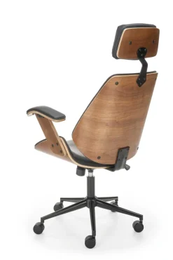 Halmar Fotele*IGNAZIO fotel obrotowy, orzechowy-czarny (1p=1szt)1 sztuka