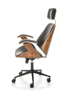 Halmar Fotele*IGNAZIO fotel obrotowy, orzechowy-czarny (1p=1szt)1 sztuka