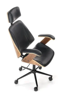 Halmar Fotele*IGNAZIO fotel obrotowy, orzechowy-czarny (1p=1szt)1 sztuka