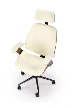 Halmar Fotele*IGNAZIO fotel obrotowy, orzechowy-kremowy (1p=1szt)1 sztuka