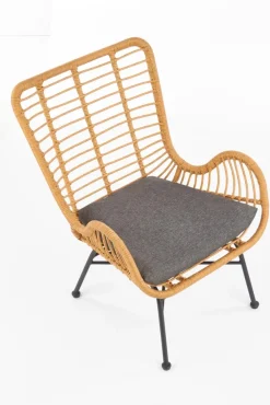 Halmar Fotele*IKARO fotel czarny / naturalny / popielaty (1p=4szt)1 sztuka