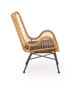 Halmar Fotele*IKARO fotel czarny / naturalny / popielaty (1p=4szt)1 sztuka