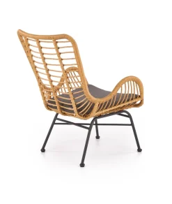 Halmar Fotele*IKARO fotel czarny / naturalny / popielaty (1p=4szt)1 sztuka