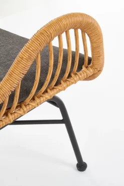 Halmar Fotele*IKARO fotel czarny / naturalny / popielaty (1p=4szt)1 sztuka