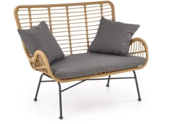 Halmar Meble Ogrodowe*IKARO XL sofa naturalny-popiel (1p=2szt)1 sztuka
