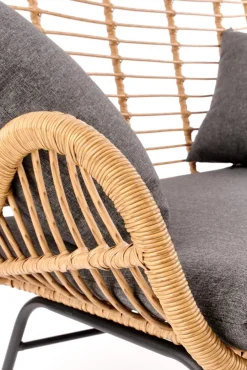 Halmar Meble Ogrodowe*IKARO XL sofa naturalny-popiel (1p=2szt)1 sztuka