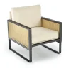 Halmar Fotele*ILARIO fotel wypoczynkowy, czarny / naturalny (1p=1szt)1 sztuka