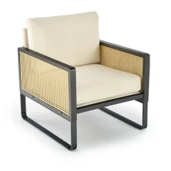 Halmar Fotele*ILARIO fotel wypoczynkowy, czarny / naturalny (1p=1szt)1 sztuka